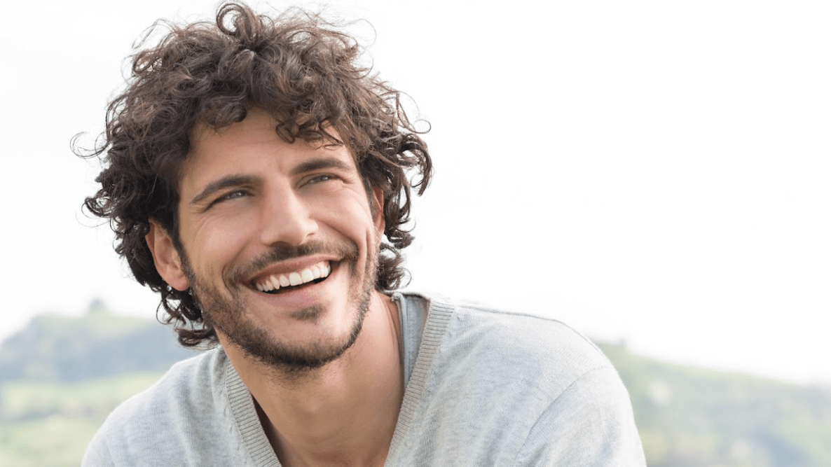 man smiling